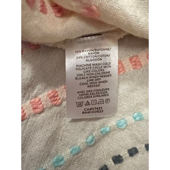 Lou & Gray for Loft women's shirt, tie front, size M, LIKE NEW - Picture 3 of 3